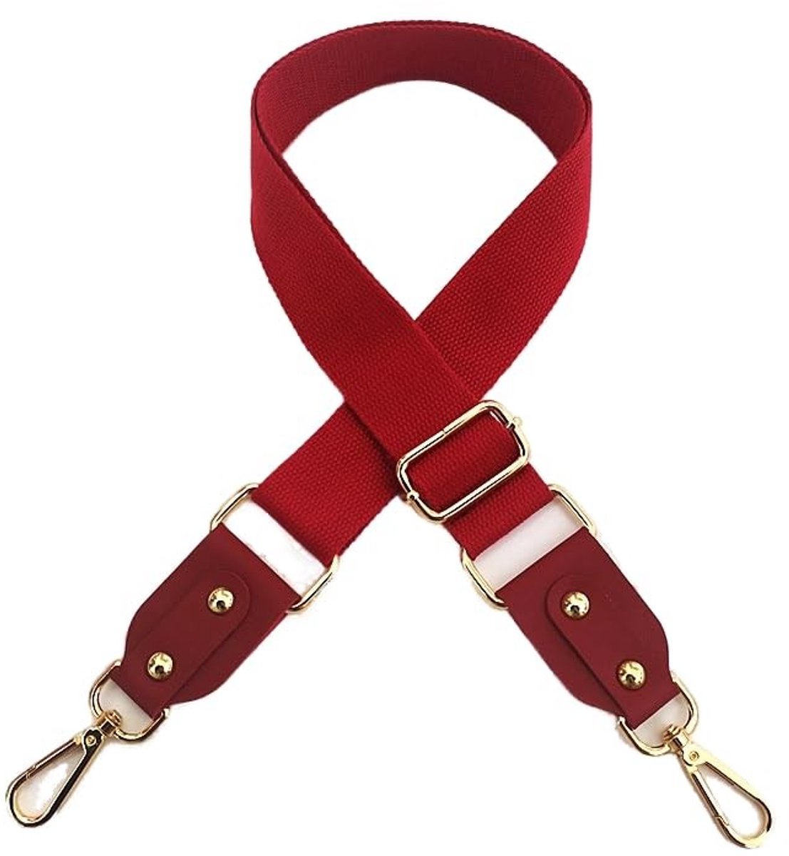 Store_8 - Verstelbare Schouderriem - Draagriem voor Handtassen - Wijnrood - 3,8 cm Breed - DIY Tasaccessoires - Geschikt voor Dames en Heren