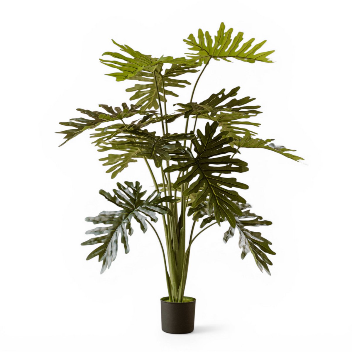 Indore Silva Kunstplant Philodendron 140 cm – Realistische Tropische Kamerplant – Onderhoudsvrij