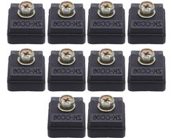 10 Stuks Draadconnectoren, Vlamvertragende Isolatie, 50A 400V Hoge Vermogen Kabelsplitter met Isolatie Doorsteekklem, T-Type Verbindingselementen voor Elektrische Installaties