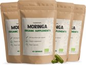 Cupplement Moringa 1000 mg per dagdosering Biologisch Combideal 4x 60 Capsules - Oleifera – Weerstand - Moringa capsules - Moringa olie - Moringa poeder - Vegan - Zonder toevoegingen - Lab getest - 30 dagen voorraad per zakje -