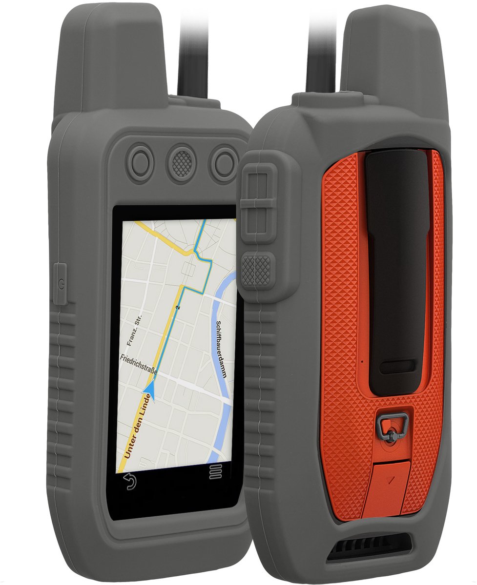 kwmobile Hoesje geschikt voor Garmin Alpha 300 / Alpha 200 - Beschermhoes voor handheld GPS - Back cover in grijs