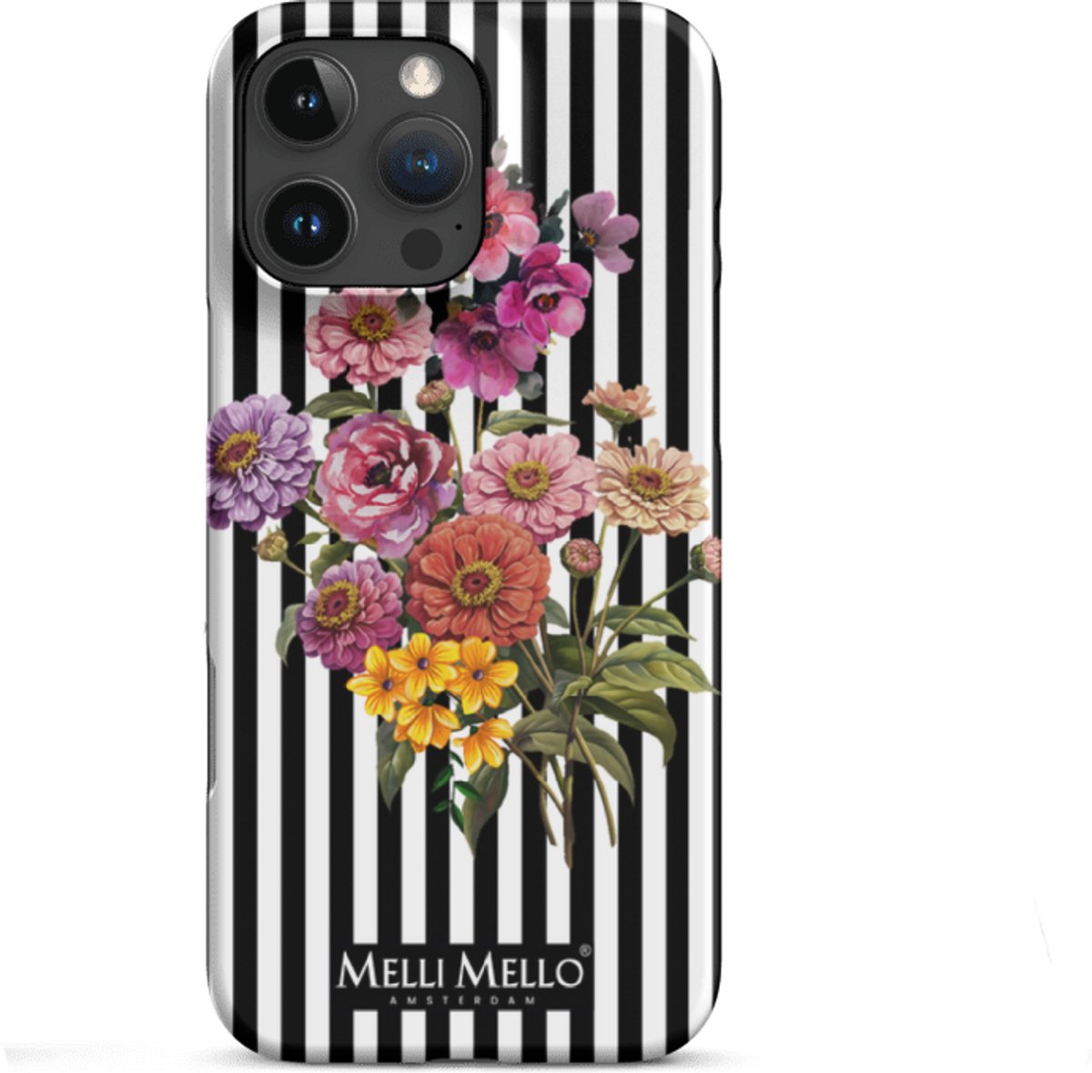 Melli Mello Telefoonhoesje Striped Grace (Hard Case) - Apple iPhone 16 Pro Max