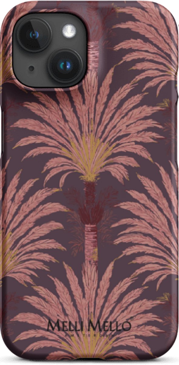 Melli Mello Telefoonhoesje Crimson Palm (Hard Case) - Apple iPhone 15