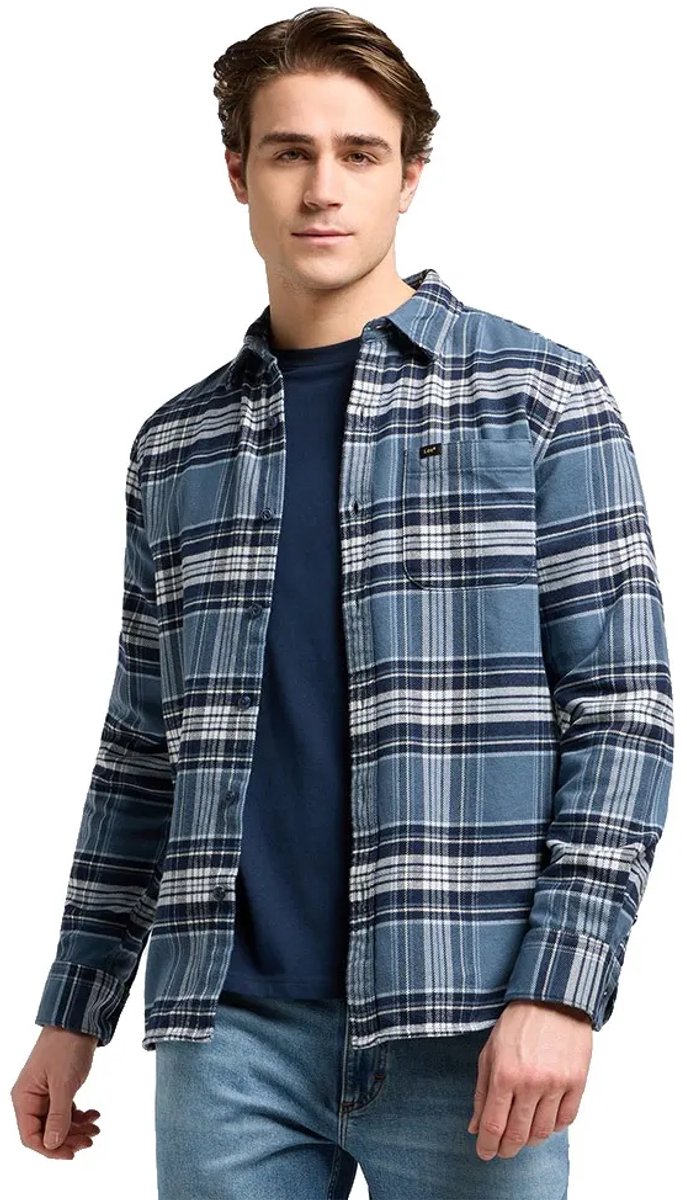 Lee Mercantile Overhemd Met Lange Mouwen S Man Blauw