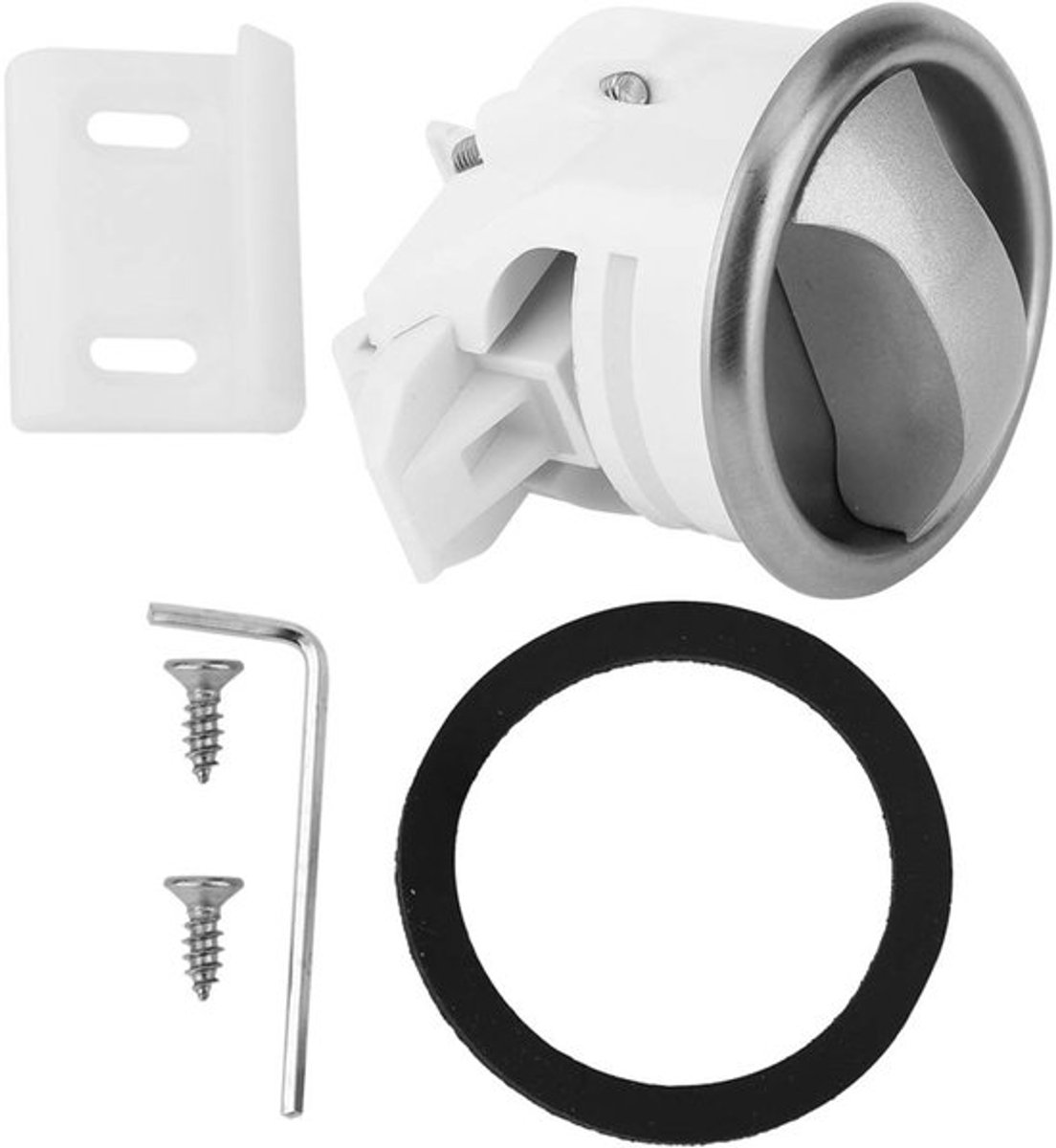 Toiletdeurslot - Kindveilig - RVS - Voor Motorhomes en Schepen (Deuropening Φ43mm)