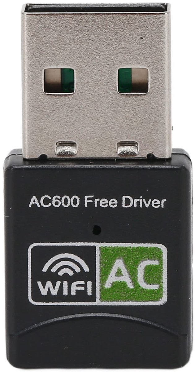 Vlemico - USB WiFi-adapter - 600 Mbps - Draadloze Netwerkadapter - Compact - Dual-band - Geschikt voor Laptop en Desktop-pc - Model 953sd8mxqo