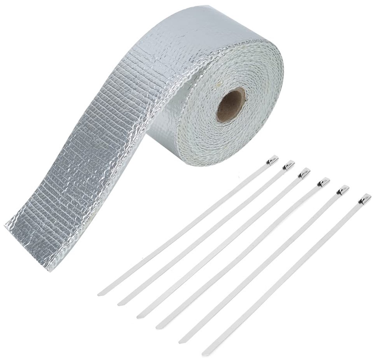 By shayne - Hittebestendige Glasvezel Uitlaatpijpisolatieslang - Tot 2000°F - 5 meter - Auto accessoires - Hittebestendig materiaal - Ideaal voor mot.
