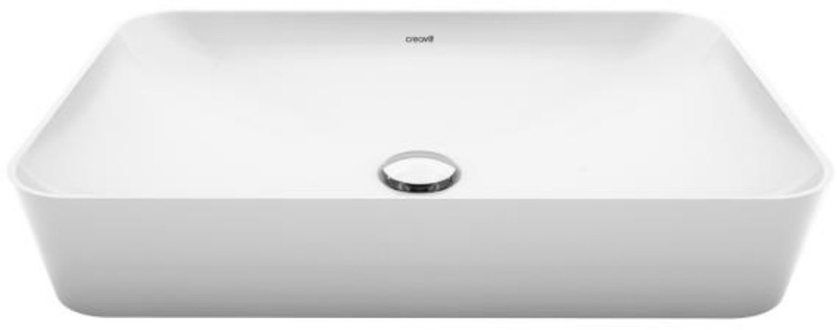 Creavit - Ultra Waskom - Zonder Kraangat - 40x60cm - Mat Wit