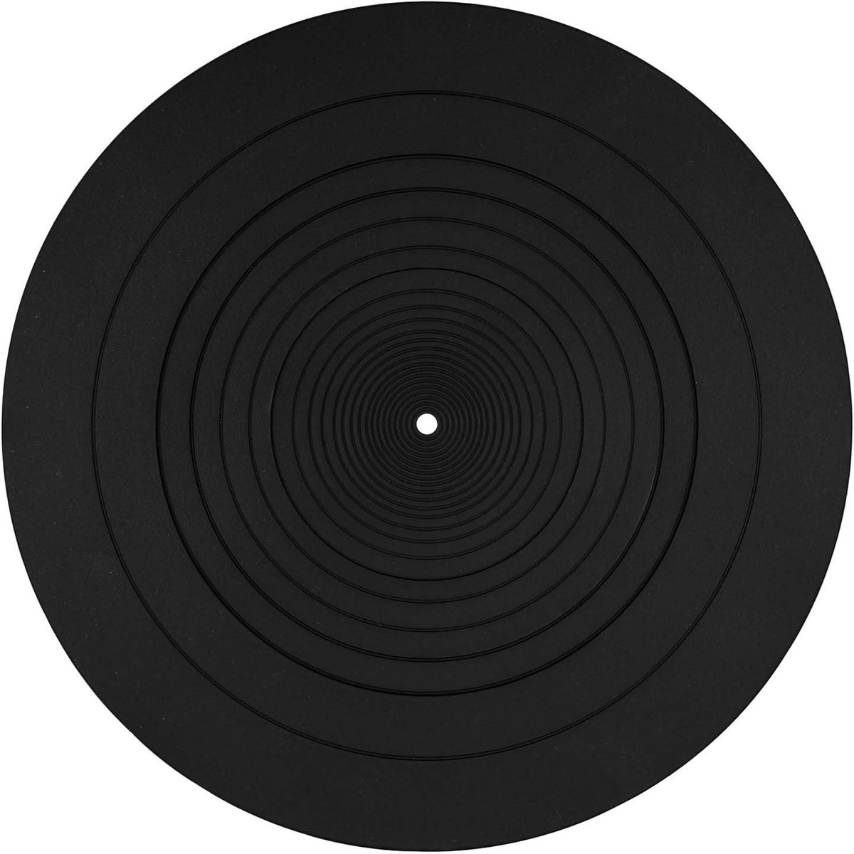 Jhubersproducts - Platenspelermat - Antistatisch - Siliconen - Zwart - LP-Slipmat - Vervangingsaccessoire voor Vinyl - Geschikt voor Draaitafels - 30