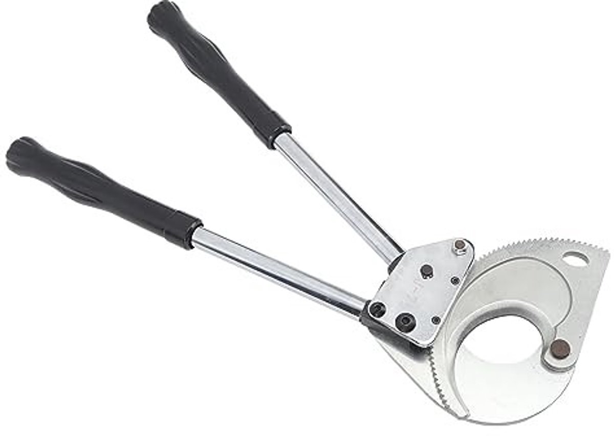 Livia home - Ratelkabelsnijder - Kabelsnijder met ratelmechanisme - 750 mm - Compact en draagbaar - Geschikt voor kabels tot 400 mm² - Ideaal voor div