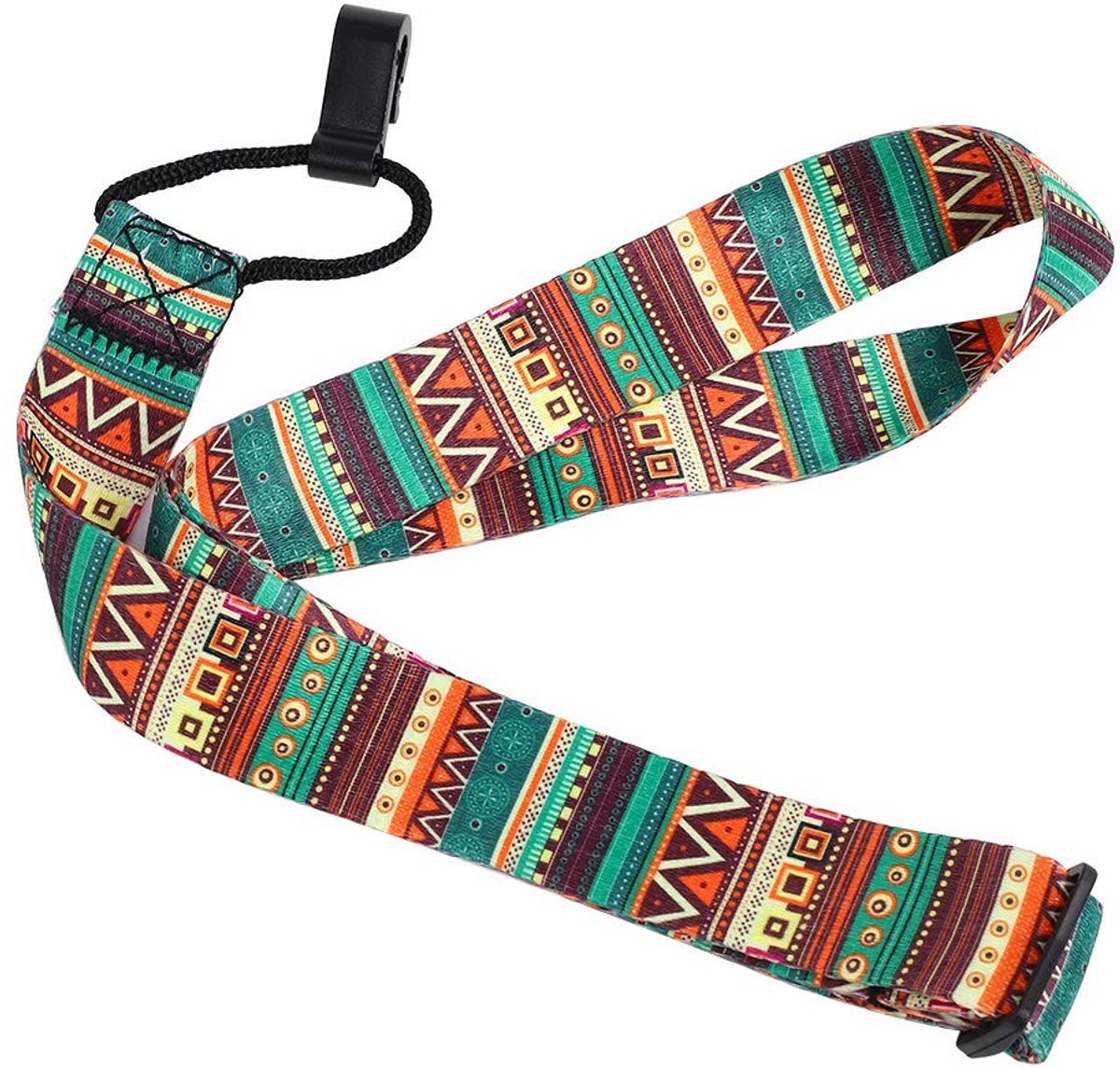 Dailygoods - Verstelbare gitaarband - Gitaaraccessoire - Comfortabel en stijlvol - Felle kleuren - Geschikt voor elektrische en basgitaar - Vintage pa