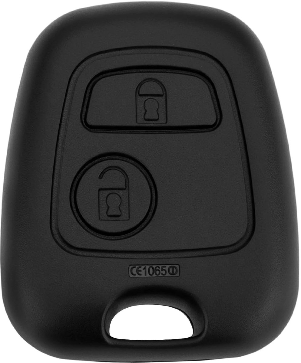 Dailygoods - Auto Afstandsbediening Sleutel - 433MHz - Stabiele Signaaloverdracht - Geschikt voor Peugeot en Citroen - Inclusief Chip - Voor modellen