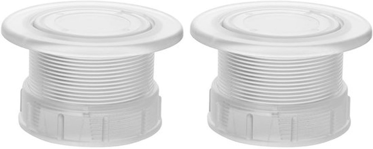 2 sets parasolgatringpluggen en doppen, transparante ABS-kunststof buitenpatiotafelparasolgatinzetstukken voor tuinmeubelen