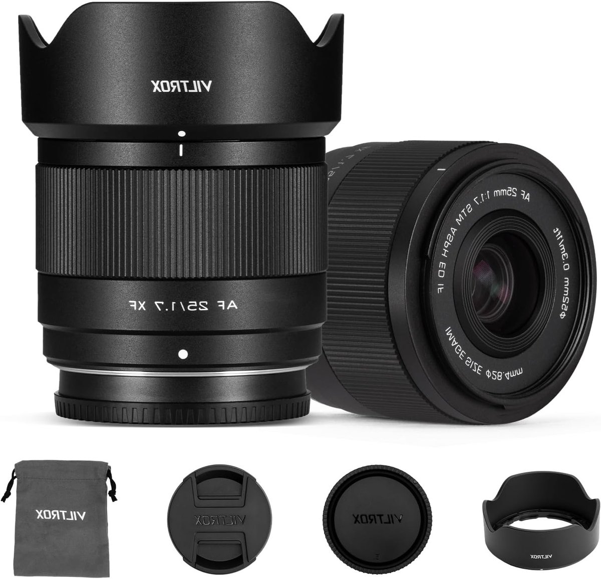 25mm F1.7 Air XF Pocket Dispo Lens - Compacte Autofocus Lens voor Fujifilm X-Mount, Ideaal voor Reisfotografie en Portretten met Grote Diafragma