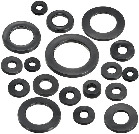 Rubber Flat Washers 5mm ID, 11mm AD, 1.6mm Dikke Sealing Ringen voor Kranen, Slangen en Montagebouten - Verpakking van 10 Stuks — afbeelding 3