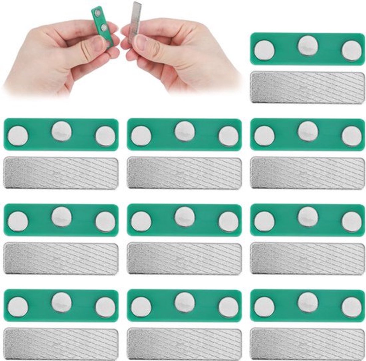 10 Stuks Magnetische Gordijnsluiting - Zwart - Sterke NDFEB Magneetjes