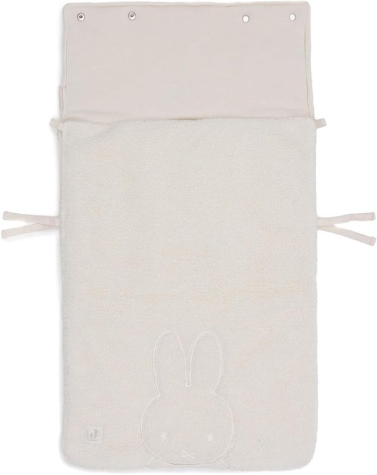 Baby Voetenzak - Wandelwagenzak Kinderwagen - Warmte Buiten - Teddy Voering - 42 x 82 cm - Oatmeal — afbeelding 3