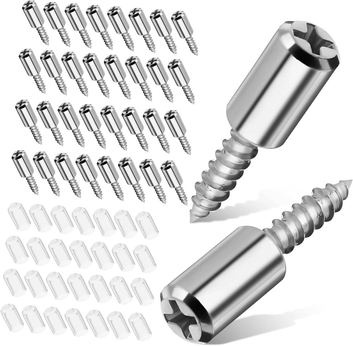 Plankhouders - Planksteunen - Kasten Organiseren - Zelftappende Schroef - 120 Stuks - Zilver