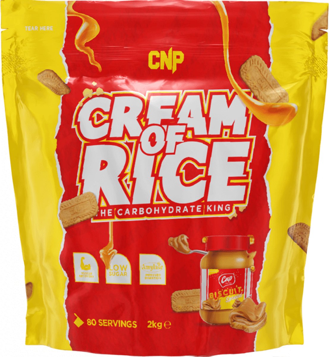 CNP Cream of Rice (2000g) Biscuit Spread - Functionele voeding - Supervoeding