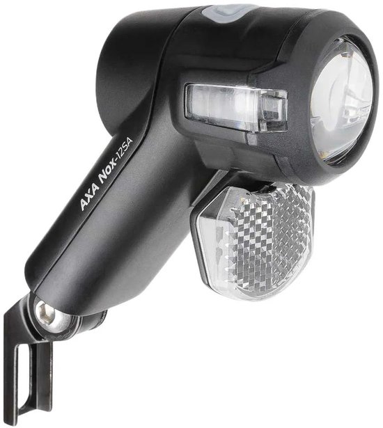 AXA Nox Sport Fietsverlichting - 12 Lux LED Voorlicht - Batterijverlichting - Double Lens Technology - Geïntegreerde Reflector - 30 m Lichtbeeld - 2.000 m Zichtbaarheid - Zwart van AXA — afbeelding 4
