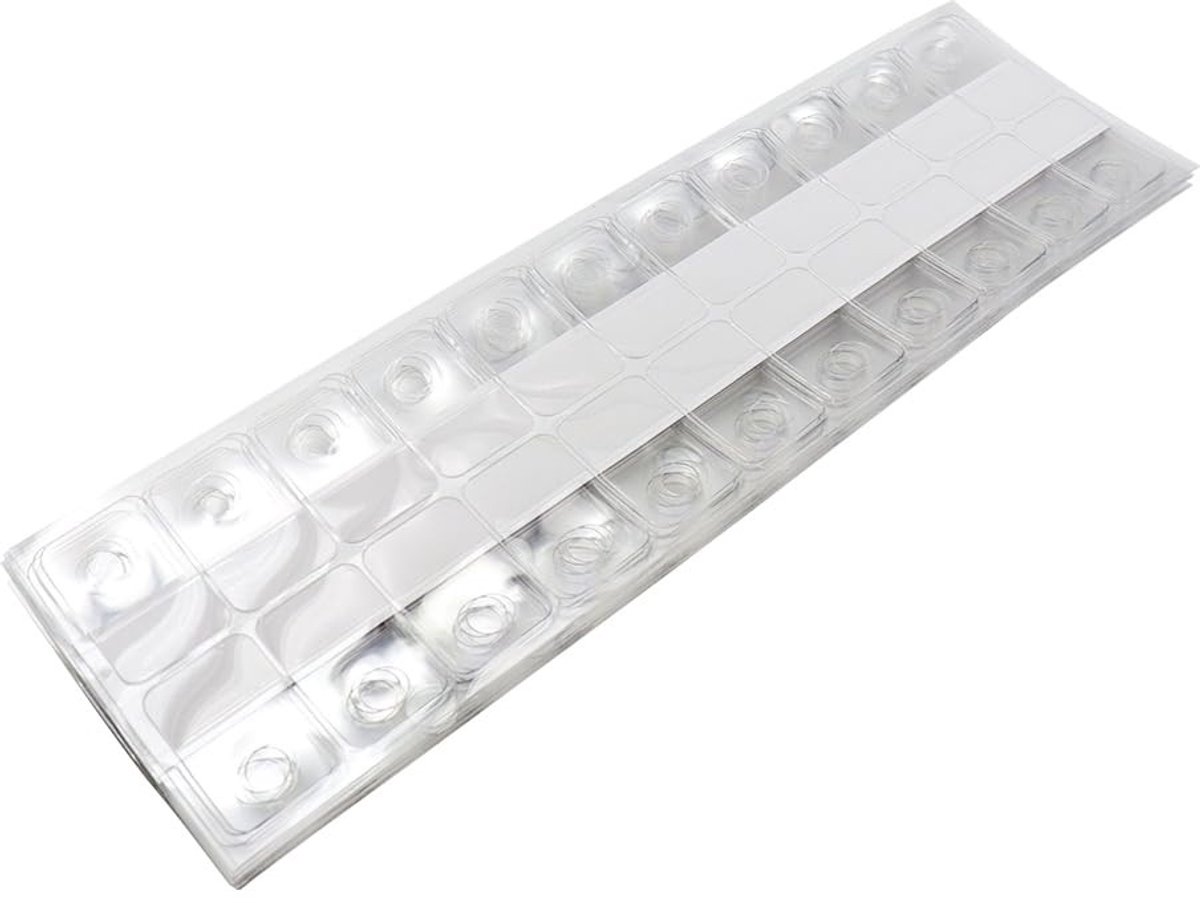 Smoakez - Transparante Ronde Gat Zelfklevende Haken - Retail Display Labels - 200 Stuks - 40mmx25mm - Geschikt voor Huisdieren - Perfect voor Comme...