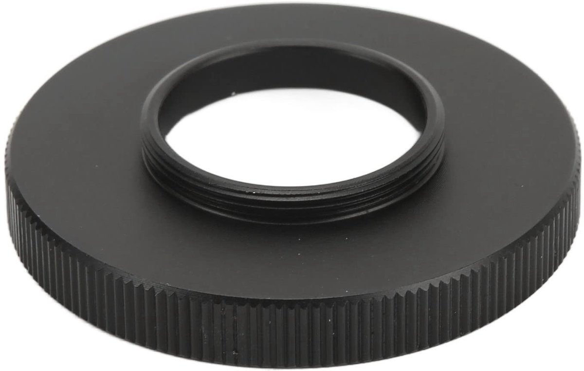 Smoakez - Adapter Ring C Mount Naar T2 - Camera Lens Mount Adapter Ring - Aluminium - Zwart - Fotografie - Compatibel met T-frame-lens - Ideaal voo...