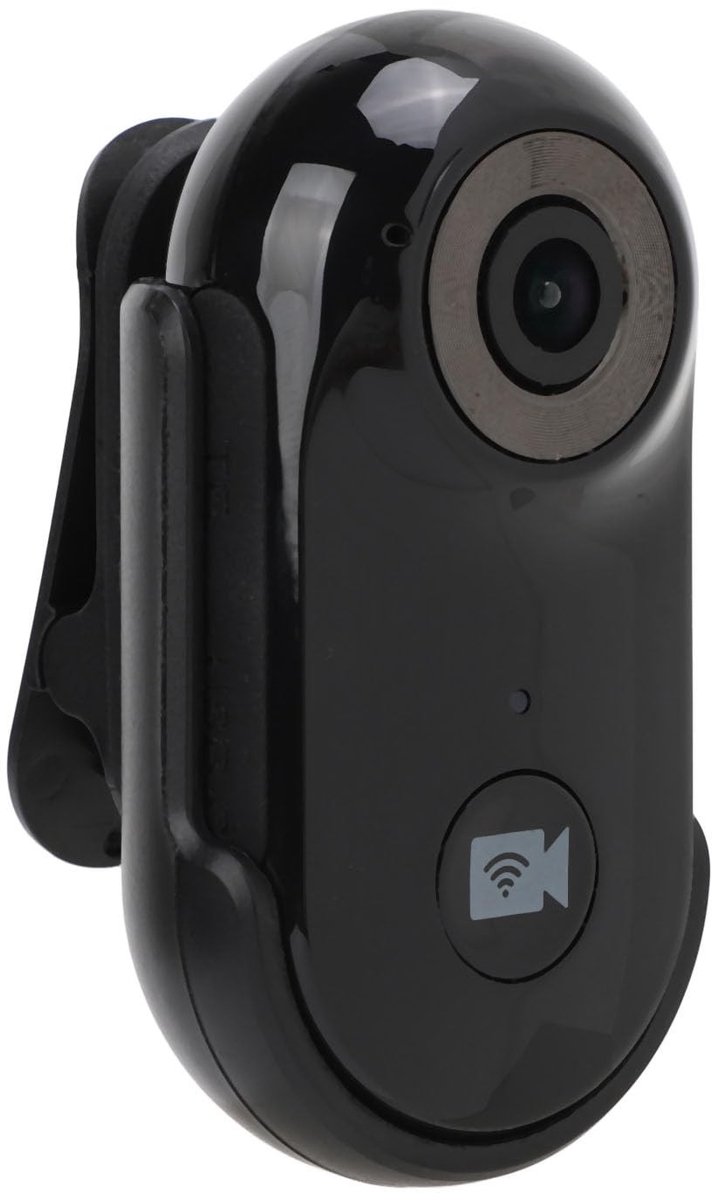 Vlemico - Huisdieractiecamera - 1080P Video-opnamen - Zwart - Mini Kattenhalsbandcamera - Groothoekcamera - Geschikt voor Huisdieren - Compacte Act...