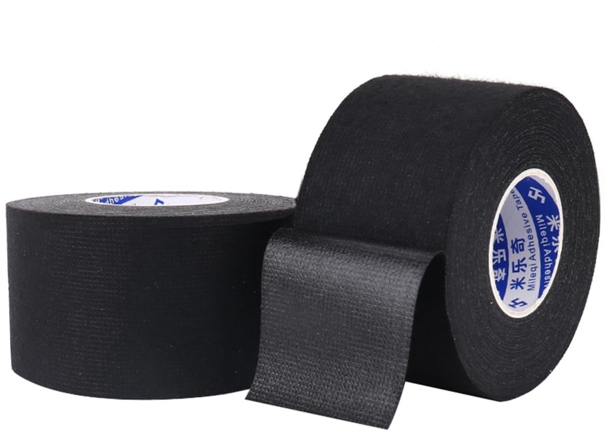 2 Rollen Zwarte Isolatietape 50mm x 15m - Duurzaam en Waterbestendig