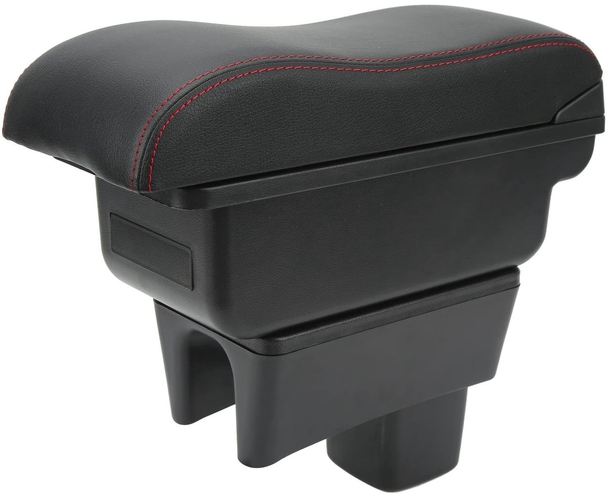Dailygoods - Auto Middenconsole Armsteun - Elleboogsteun Pad - Verlicht armvermoeidheid - Zacht PU-leer - Opbergdoos voor auto - Geschikt voor Swift 2