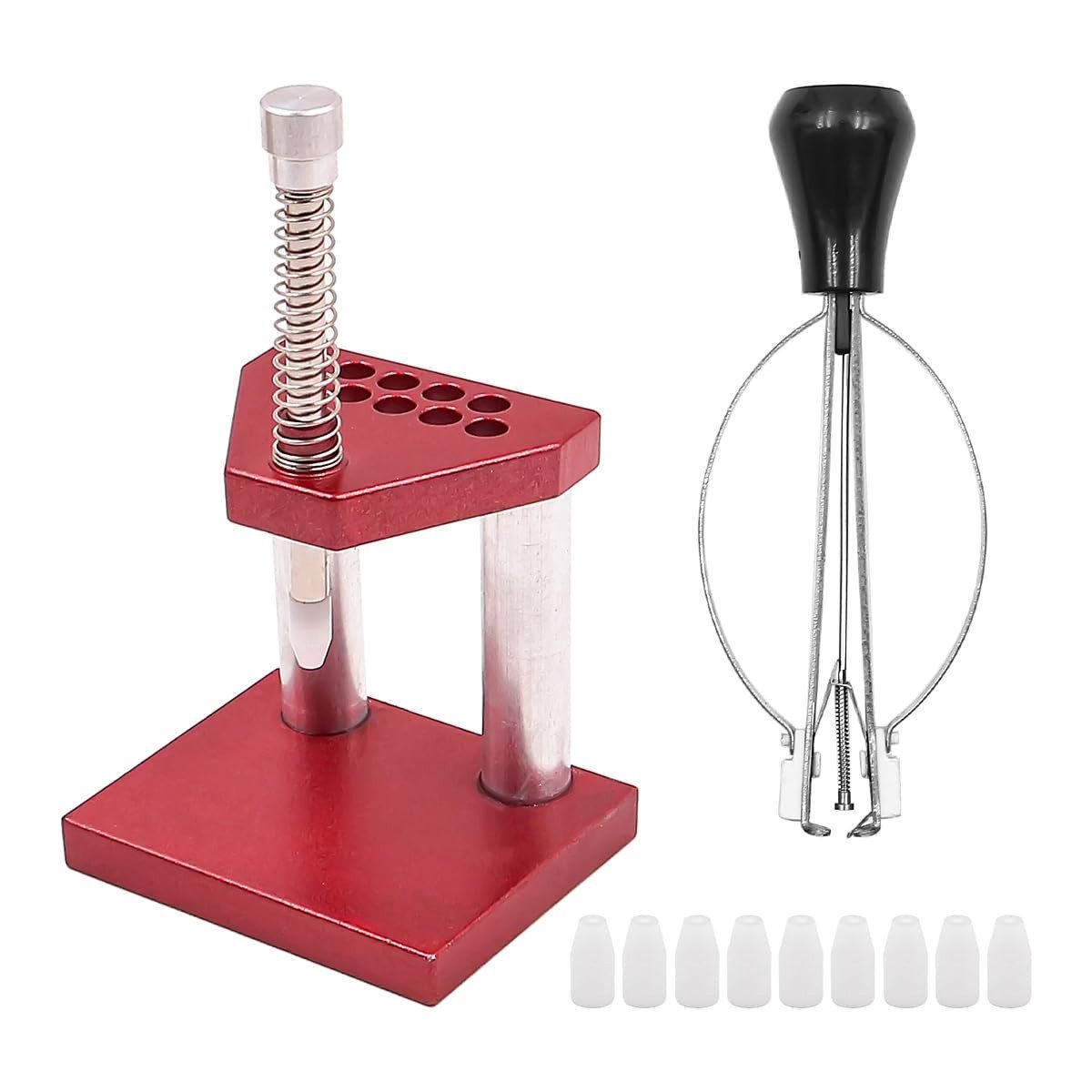 Zeynomax - Horloge Hand Remover Tool - Horlogemaker - Handige set voor wijzerinstallatie - Inclusief 10 plastic tips - Geschikt voor de meeste horlo..