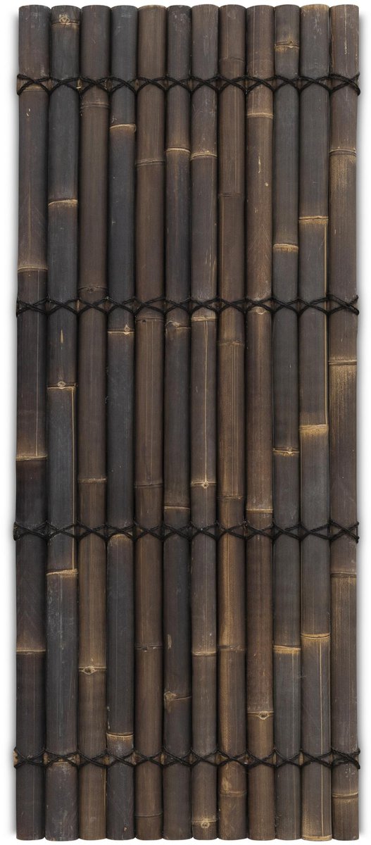 Bamboe schutting halfrond - 90 x 220 cm - Donker - Eviro Bamboe