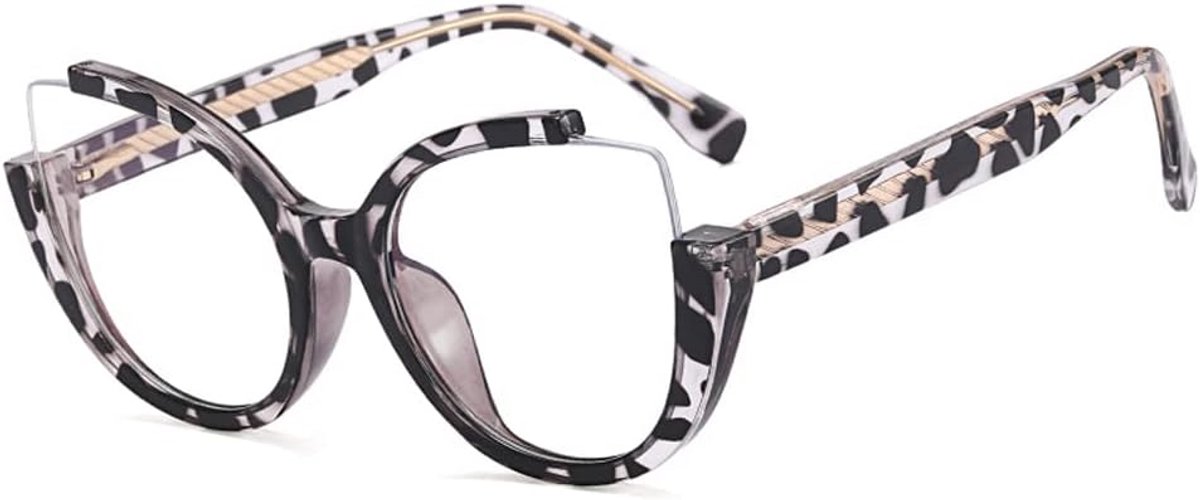 Dames Brillenmontuur - Catail Montuur - Dagelijks Gebruik - Anti Blauw Licht - 140 mm Breed - Geleagd