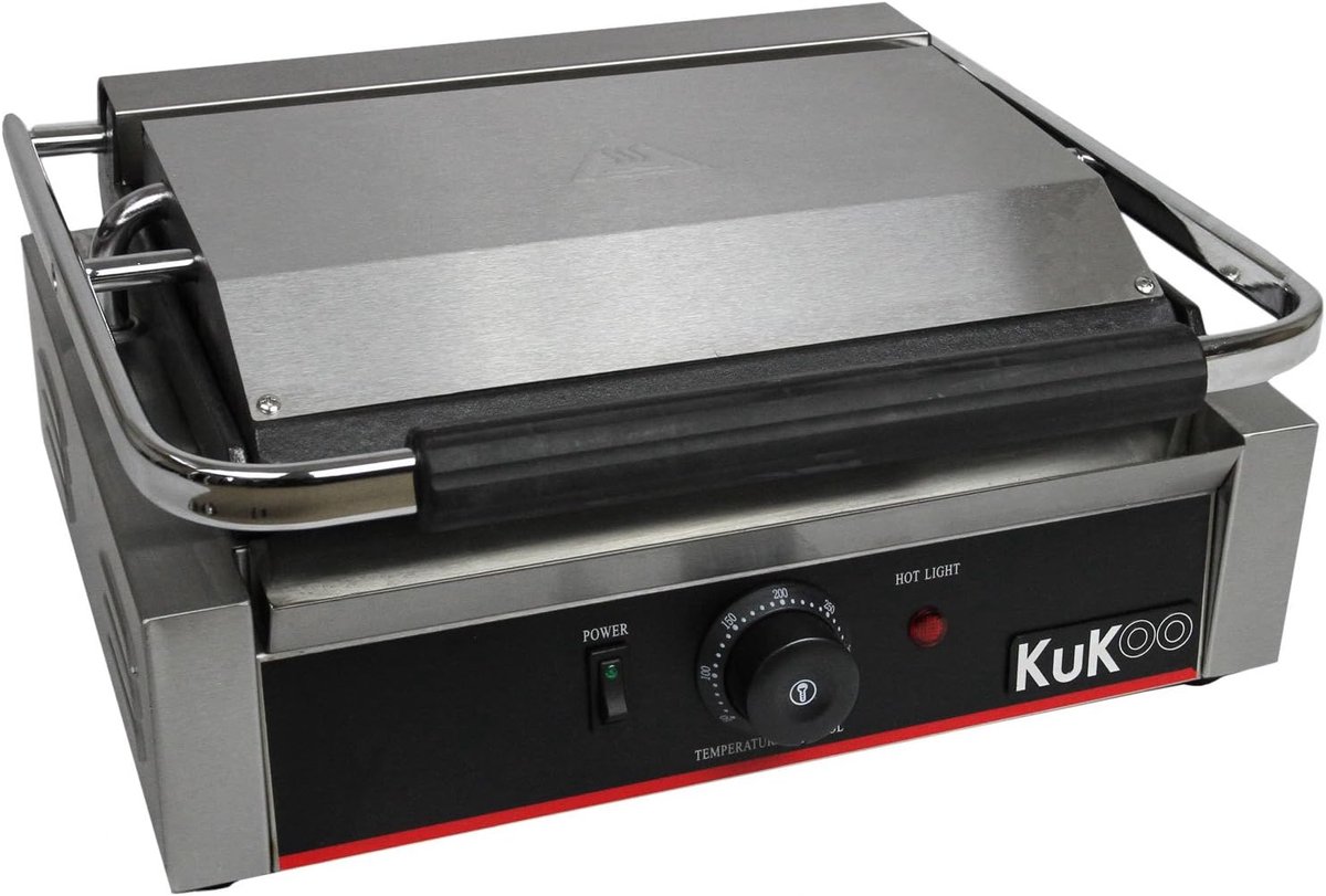Contact Grill Panini Maker Sandwiches Maken Krachtige 2200 Watt 31 x 43 x 21.5 cm Rood