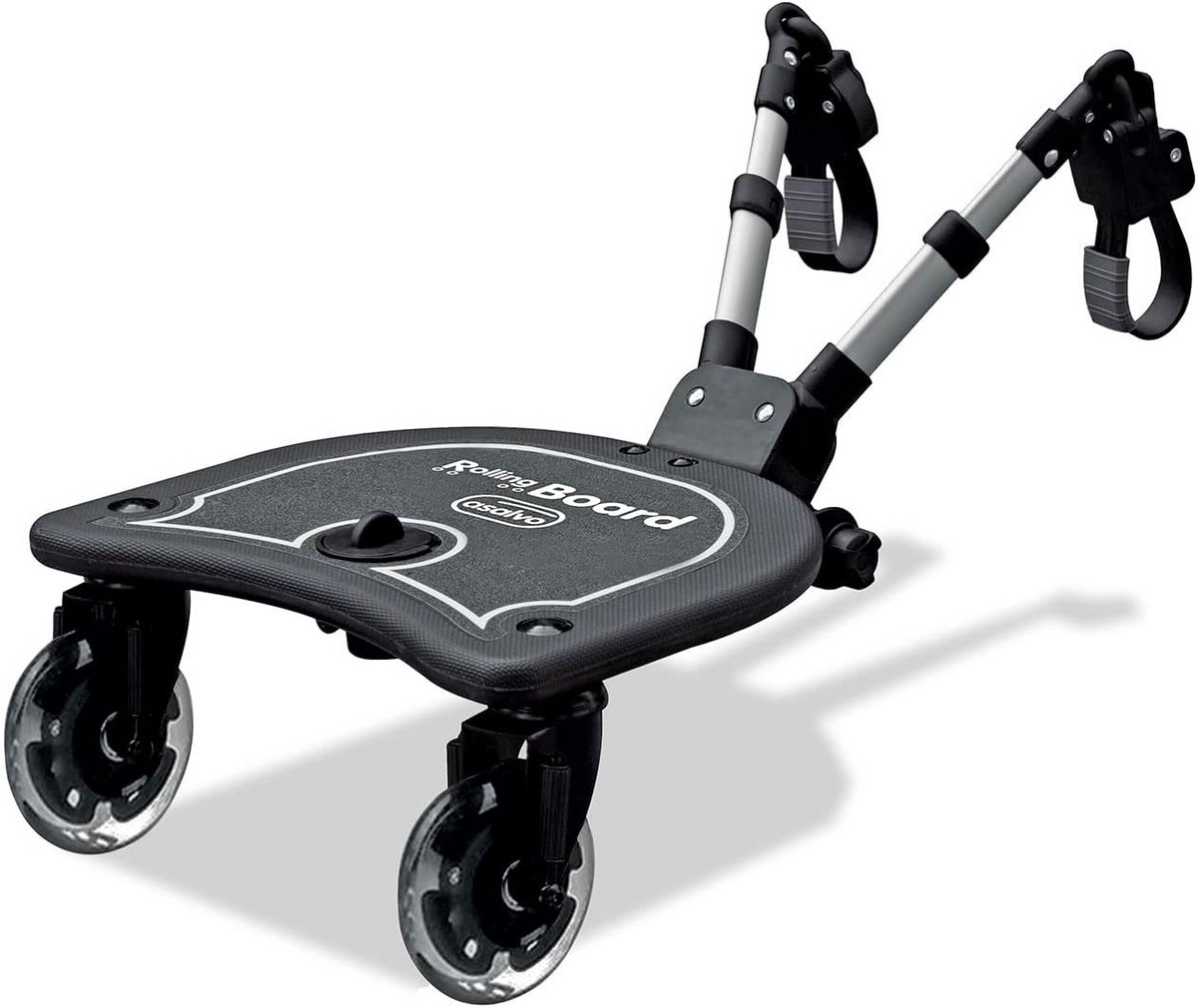 Meerijdplankje Kinderwagen - Buggy plank - Extra kind mee - Verstelbaar universeel - Vanaf 15 maanden - Zwart