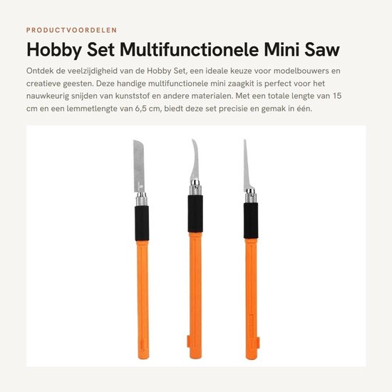 Dailygoods- Hobbyset Ultradun - Modelbouw Set - Multifunctionele Gereedschap - Slijtvast Staal - Lichtgewicht - Veilig in Gebruik - Modelbouwset van Dailygoods — afbeelding 5