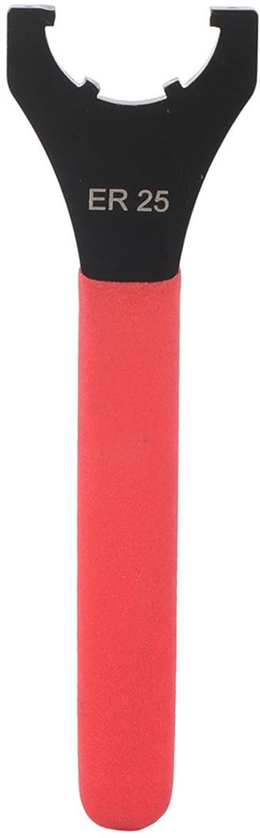 Dailygoods- Spanmoersleutel Hoge Hardheid - Ergonomisch Ontwerp - Gietijzer - Duurzaam - Geschikt voor ER25-moeren - Ideaal voor Stabiele Operaties - Moersleutel