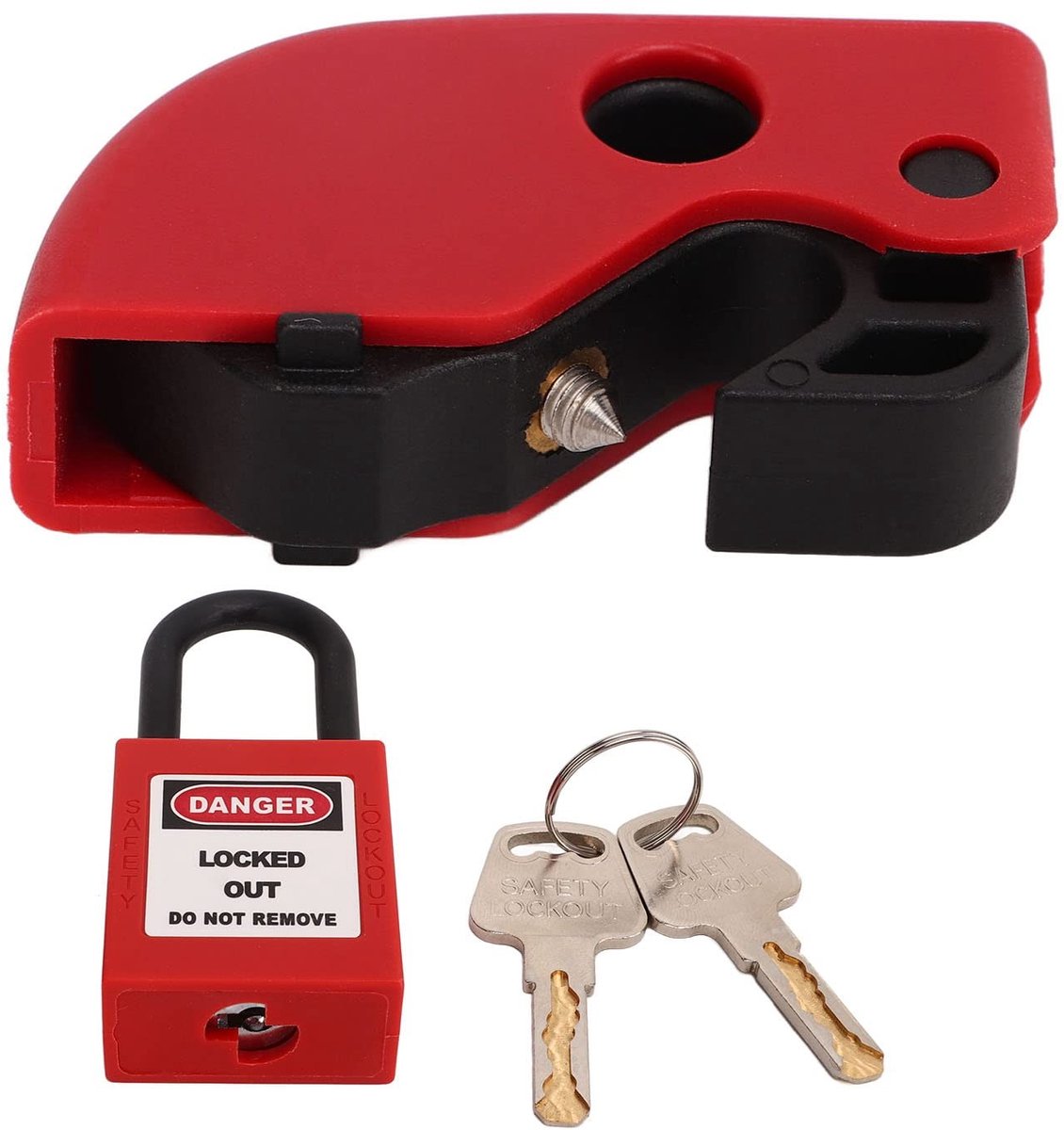 Dailygoods - Vergrendelingsapparaat voor Stroomonderbrekers - Universele Vergrendelingsset - Veiligheid en gebruiksgemak - Technisch plastic - Prevent...
