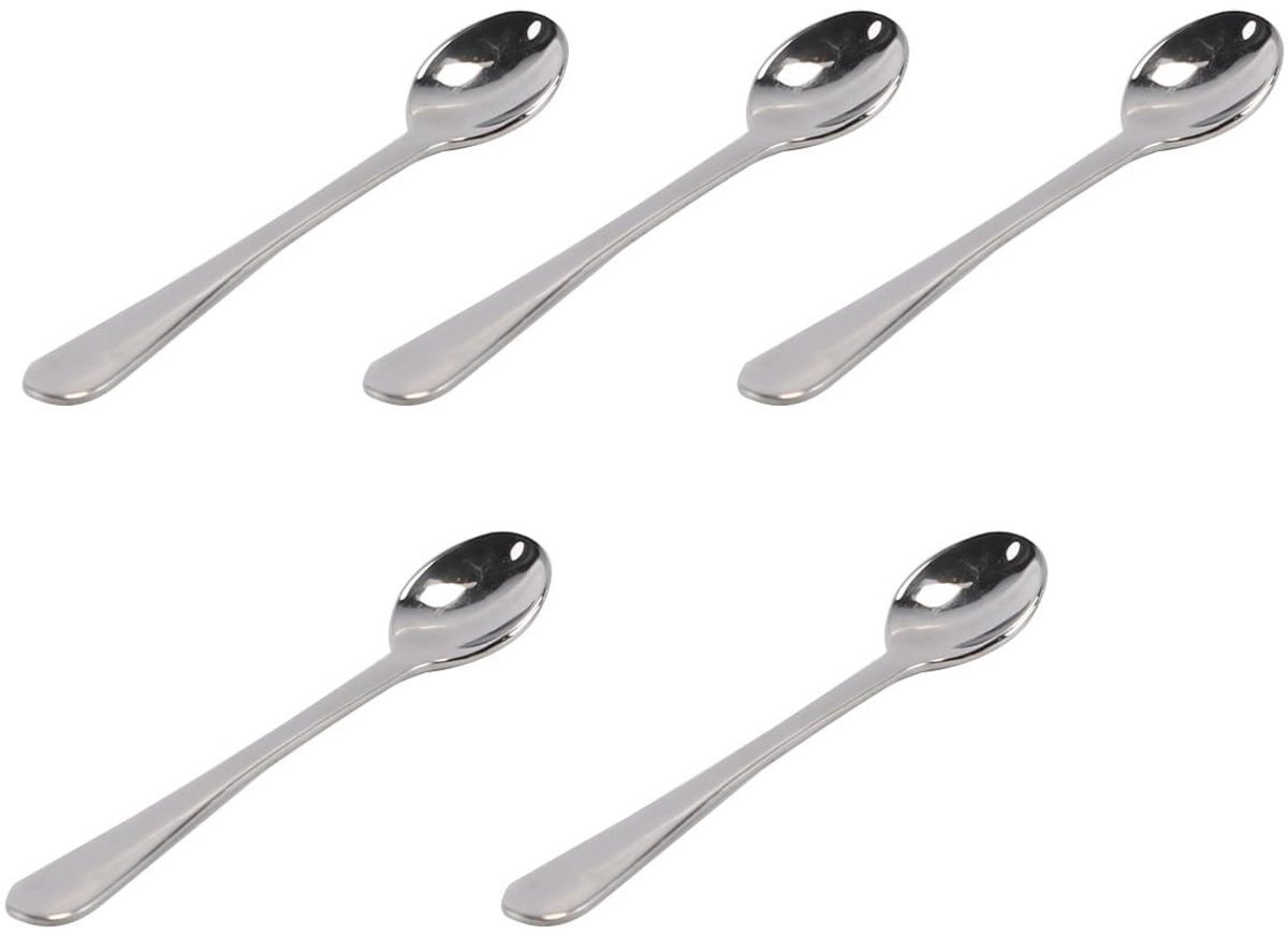 Dailygoods - 5 Stuks Roestvrijstalen Mini-Kruidenlepels