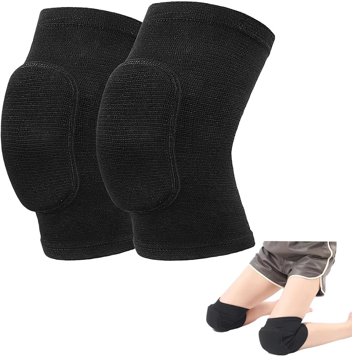 Kniebeschermers Paar - Sport Kniepads - Sport Activiteiten - Schokabsorberend Schuim - 1 Paar - Zwart