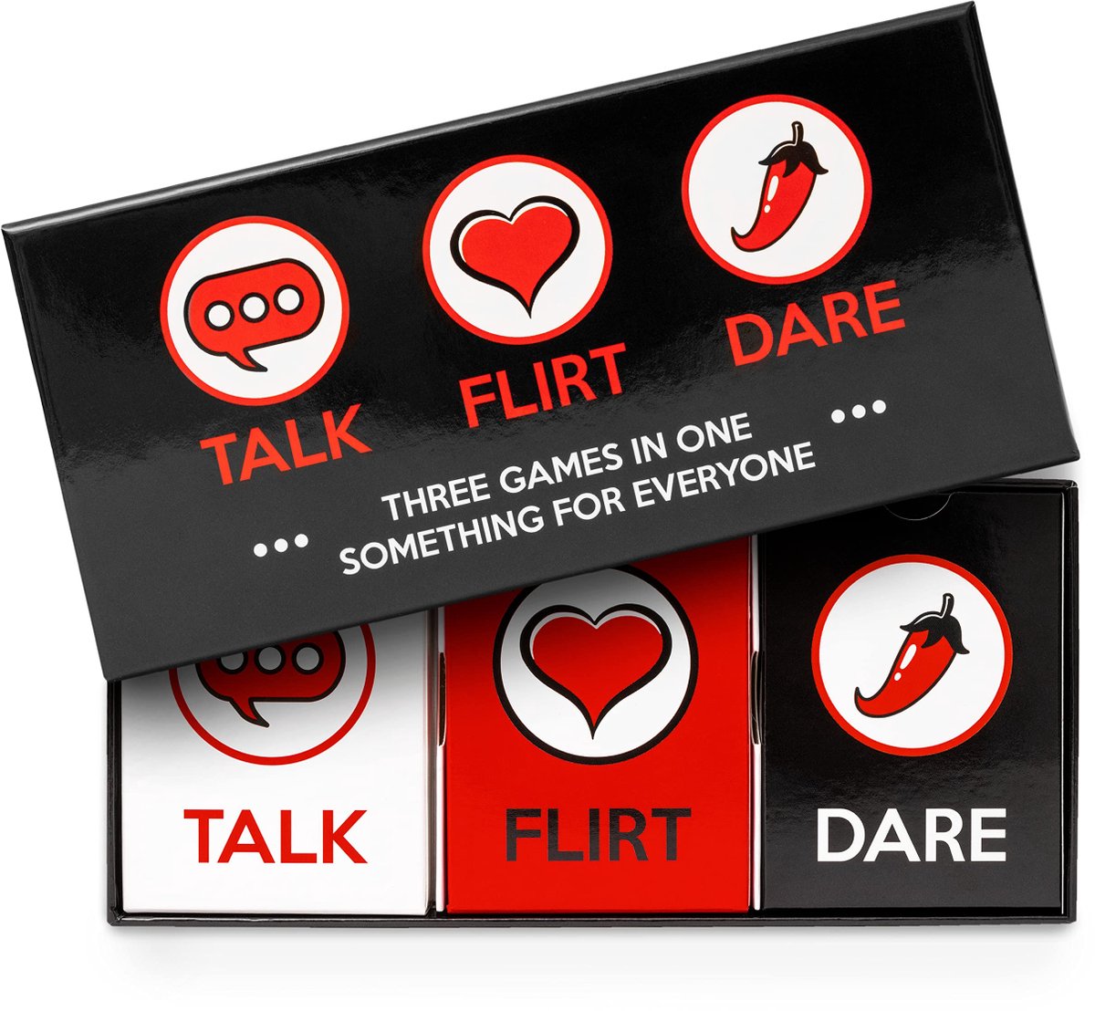 Intiem Cadeau - Talk Flirt Dare Koppelspel - koppel spellen - doen durf waarheid - erotisch kaartspel - date night - valentijnscadeau