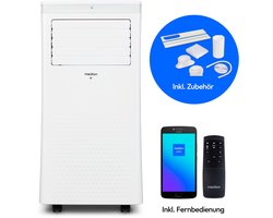 MEDION Smart Mobiele Airco P1002 (10000 BTU, 3-in-1, Koelen, Ontvochtigen, Ventileren, tot 34m², incl. Raamafdichtingskit, voor Slaapkamer en Woonkamer, WiFi, App-Functie, Afstandsbediening, MD 37733)