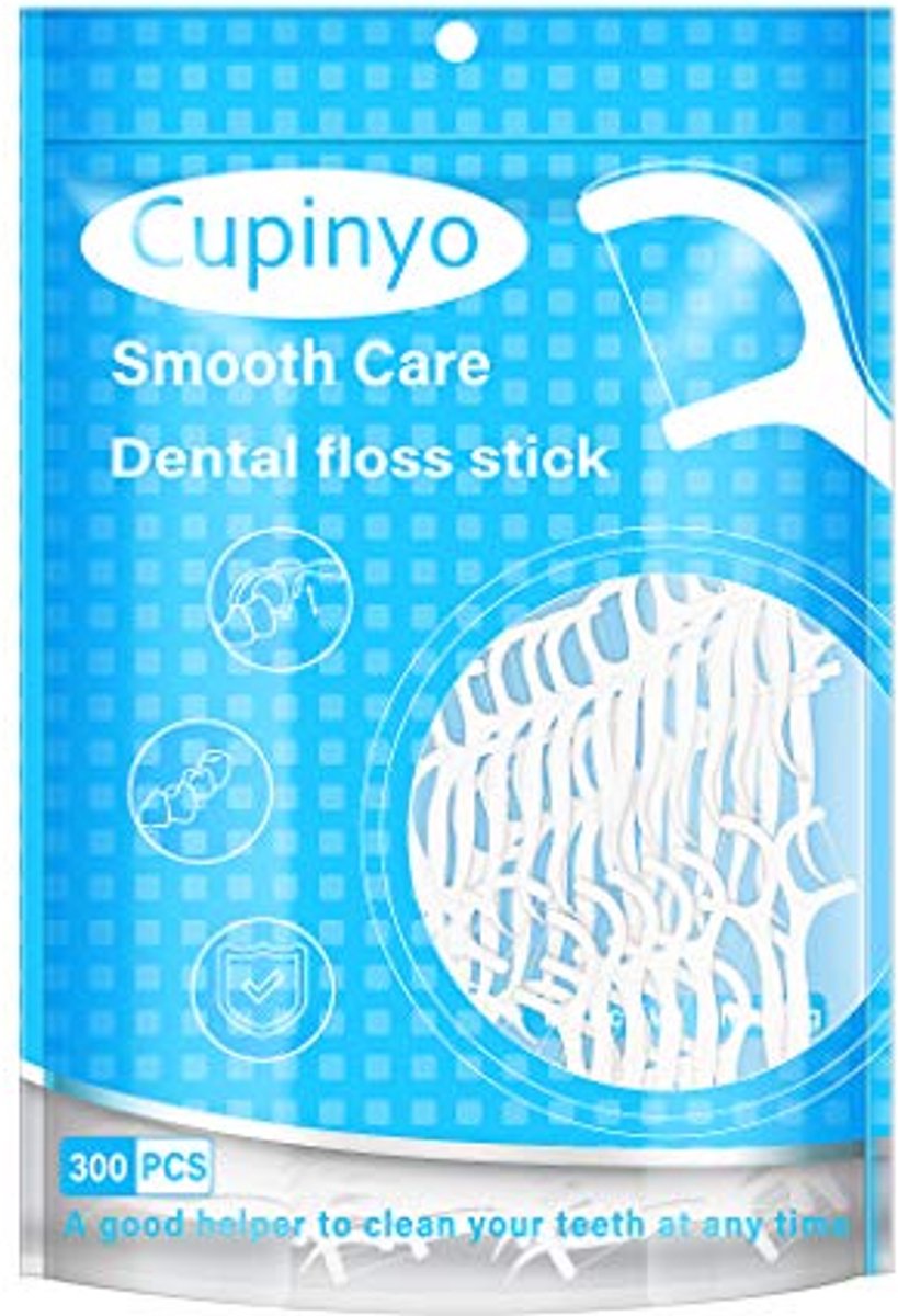 Floss Picks - Tand Reiniger - Interdentale Zorg - Uniek Ontwerp - 300 Stuks - Wit