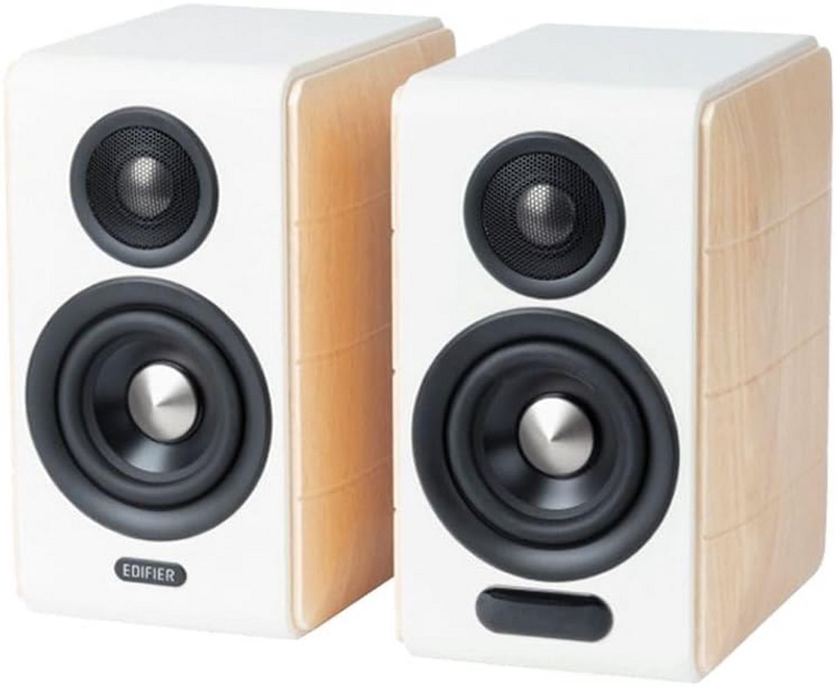 Hifi Speakers - Boekenplank Model - Muziek Luisteren - Draadloos Hoge Resolutie - 88W Vermogen - Wit Hout