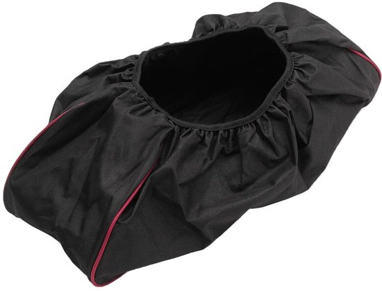 Housse de voiture noire, imperméable et anti-poussière avec bordure rose. C'est une housse souple, idéale pour treuils de voiture, remorques et SUV.