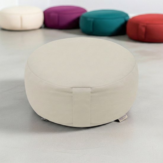 Meditation cushion - round - Dhyana ivory Meditatiekussen YOGISTAR van YOGISTAR — afbeelding 2