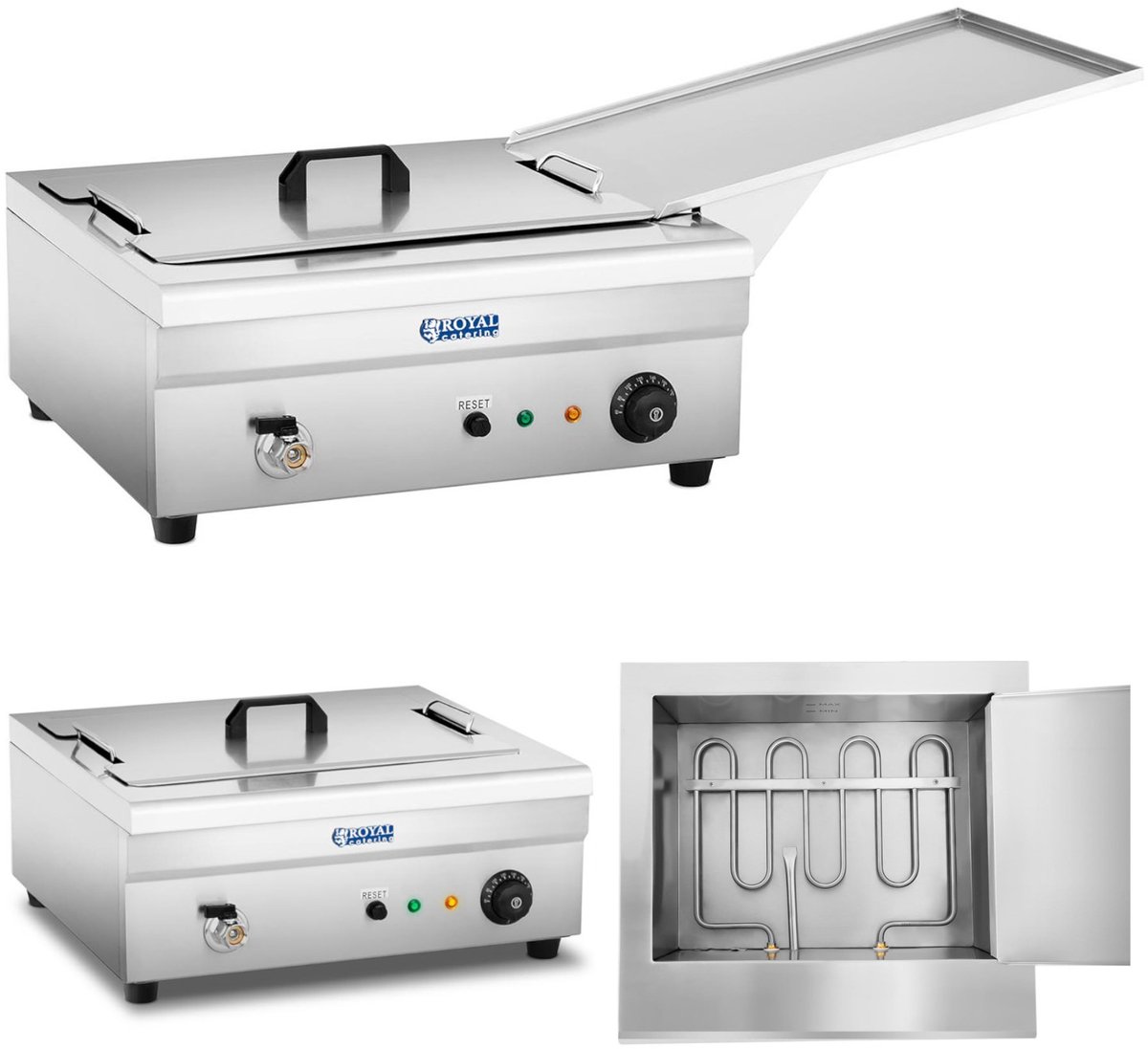 Friteuse - 18 liter - 3.200 W - koude zone - Royal Catering