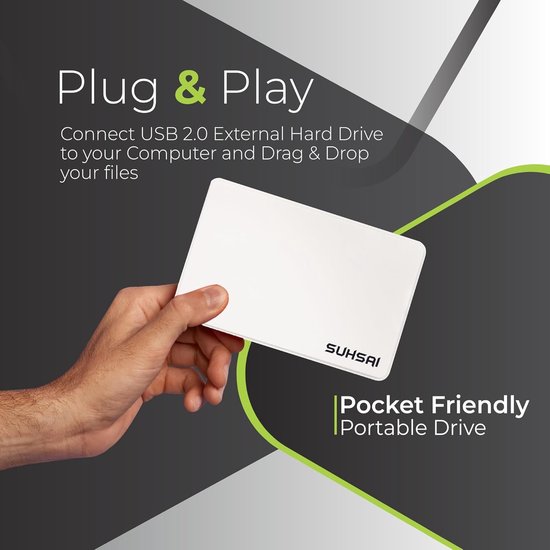 Draagbare Externe Harde Schijf 1TB - 2,5 Inch Opslag voor Back-up - USB 2.0 Compatibel met PC, Mac, Laptop & Chromebook van Merkloos — afbeelding 5