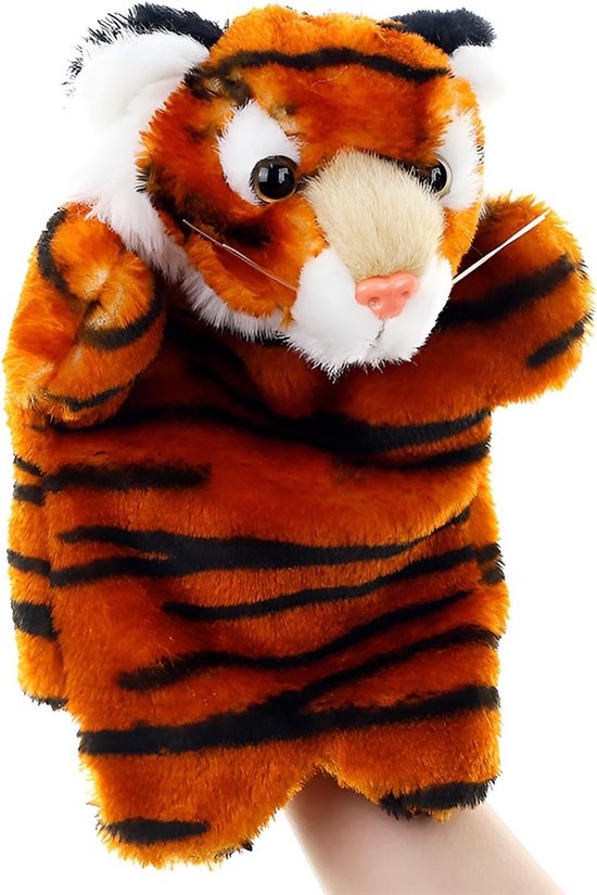 Pluche Handpoppen - Dierenpoppen - Verhalen Vertellen - Zacht en Veilig - 25 cm - Blauwe Duif — afbeelding 5