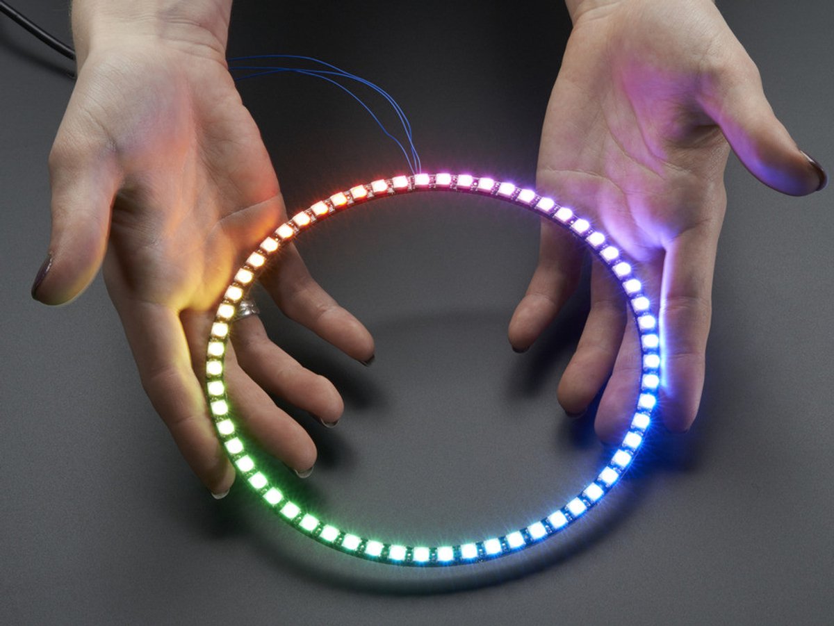 NeoPixel RGB 1/4 Ring - 60 van Adafruit 1768