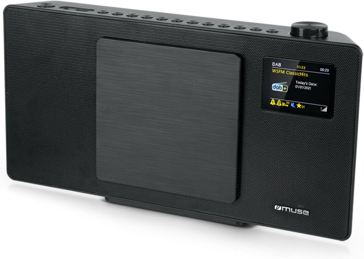 Compact Stereo Systeem - Muziek Installatie - Muziek Luisteren - Draadloos Bluetooth - 2x 20 Watt - Zwart